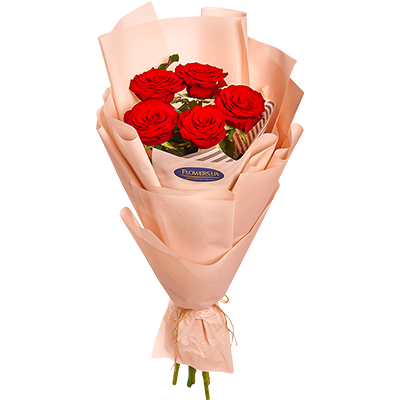Bunch of Roses (5 flowers) (red, white or pink)