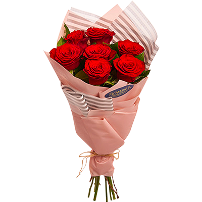 Bunch of Roses (7 flowers) (red, white or pink)