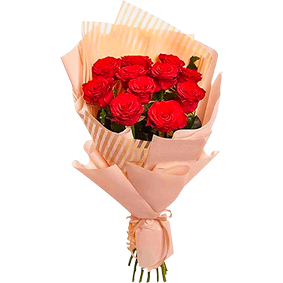 Bunch of Roses (11 flowers) (red, white or pink)