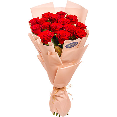 Bunch of Roses (15 flowers) (red, white or pink)