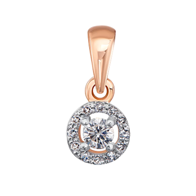 Gold Pendant with Diamonds