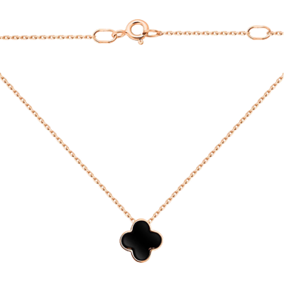 Gold Necklace with Agate
